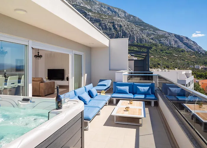 公寓 La Adriatique Penthouse 马卡尔斯卡